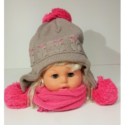 Dievčenské čiapky - zimné - model - 796 - A
